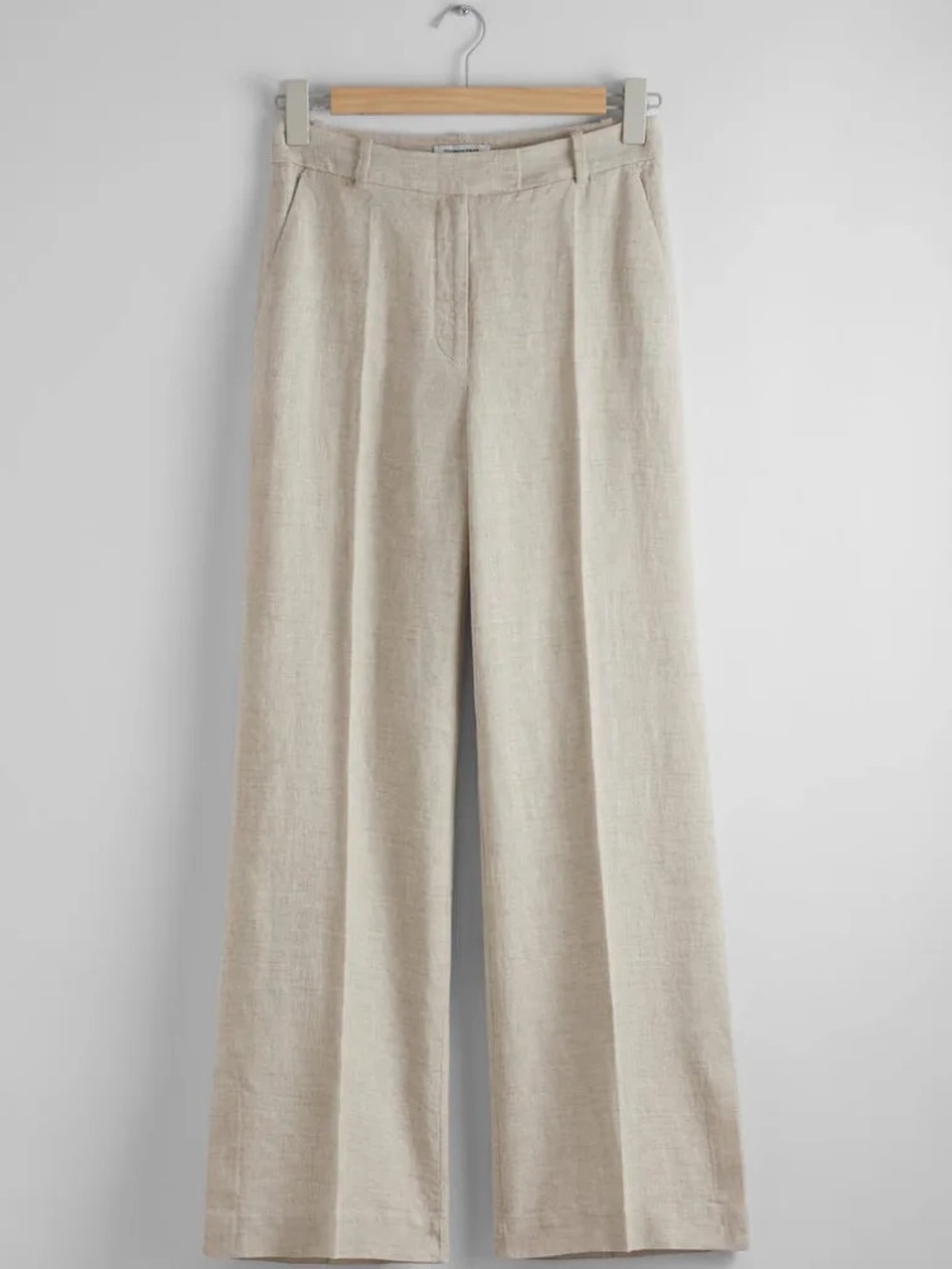& Other Stories Wide Leg High-Waisted Pleated Trousers